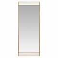 Ricki&Aposs Rugs Lina Modern Floor Mirror, Gold with Marble RI2522619